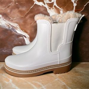 Marc Fisher rubber boots with fleece lining